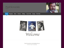 Tablet Screenshot of paulkowarsky.com